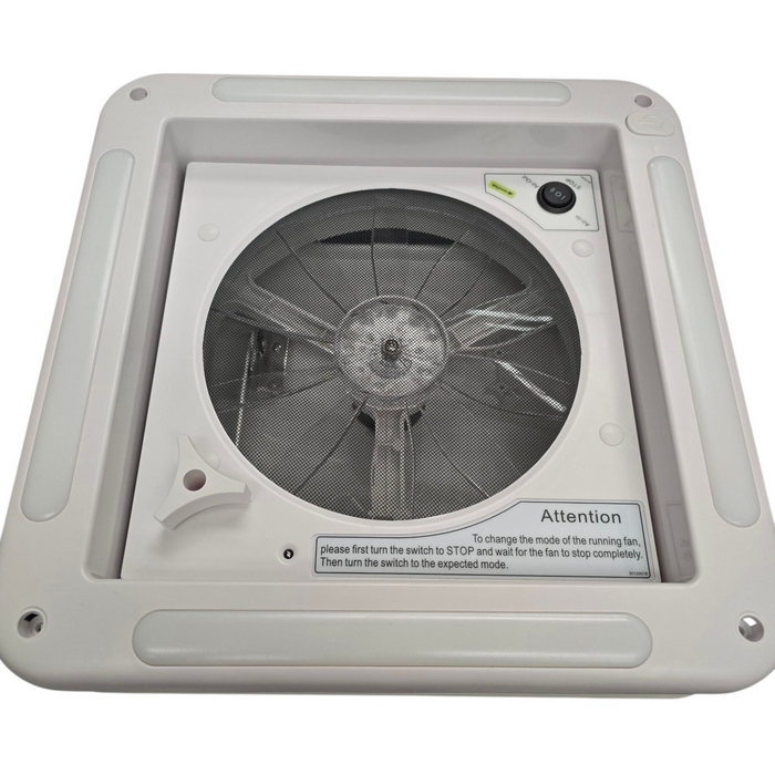Euroflek Caravan Roof Vent with 12v LED - 280mm x 280mm