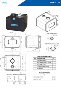 Hydraulic Tanks - Square & Rear Of Cab