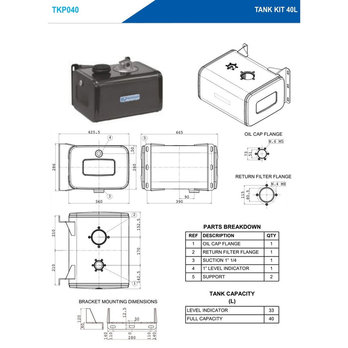 Hydraulic Tanks - Square & Under Deck