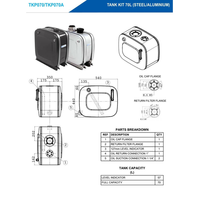 Hydraulic Tanks - Square & Under Deck