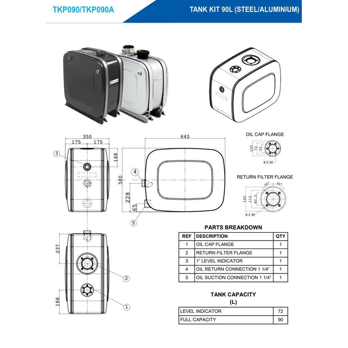 Hydraulic Tanks - Square & Under Deck