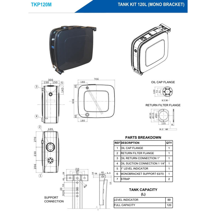 Hydraulic Tanks - Square & Under Deck