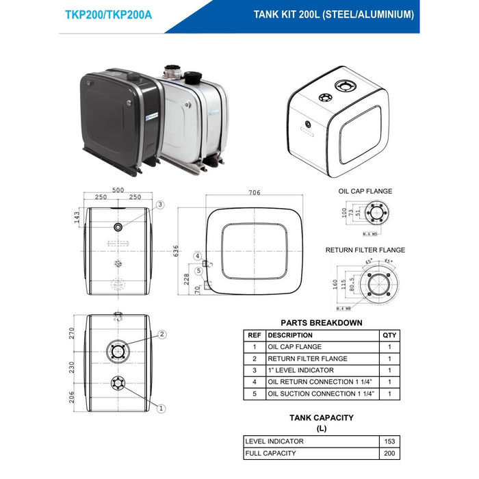 Hydraulic Tanks - Square & Under Deck