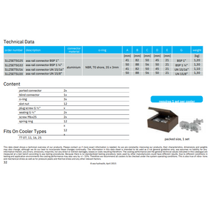 ASA Oil Cooler Twin Fan Adaptor Kits