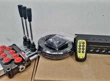 Load image into Gallery viewer, Tilt Tray Wireless Radio Remote &amp; Receiver includes Solenoids &amp; Control Valve Kit
