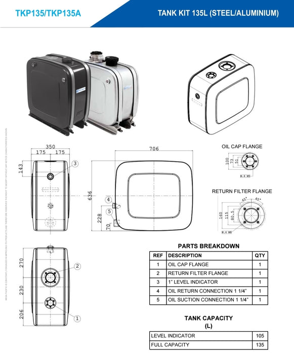 Hydraulic Tanks - Square & Under Deck