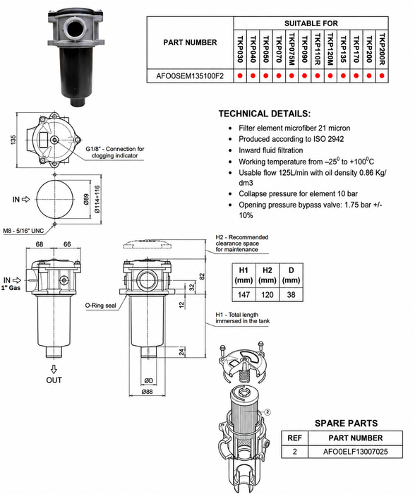 Hydraulic Oil Filter - Semi Submersible