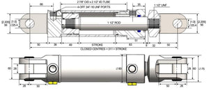 MEGARAM - 2.5" Bore Double Acting Cylinders