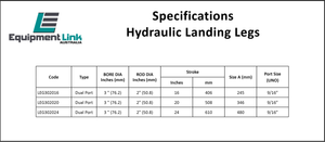 Hydraulic Stabilizer Landing Leg